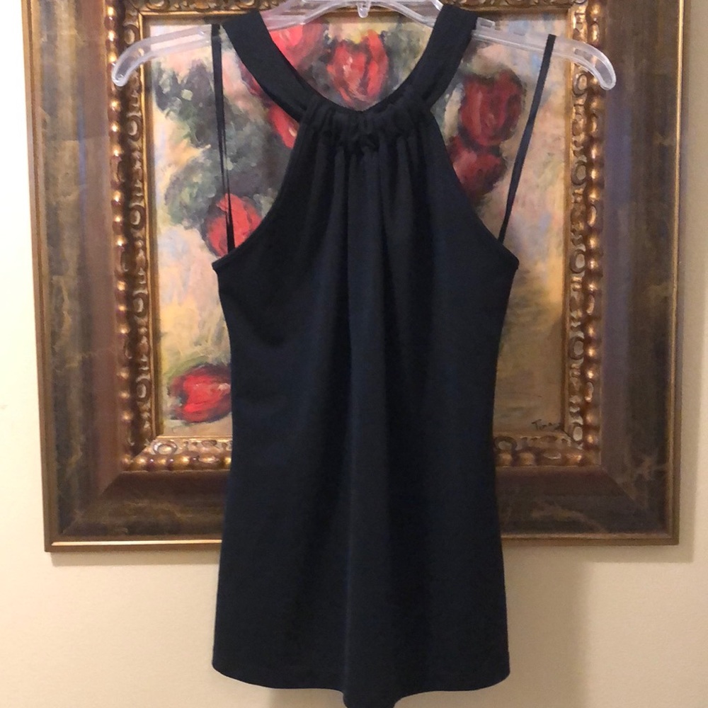 🔆Cache keyhole back Grecian style sleeveless stretchy top